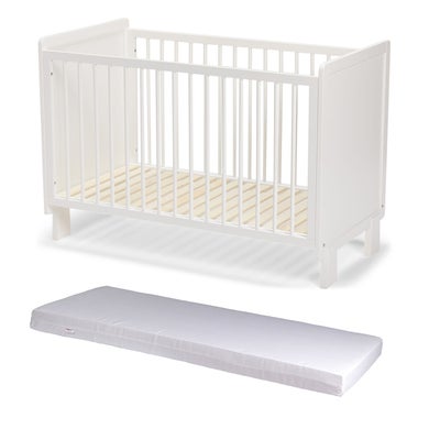 JLY ALMA Heaven Sprinkelseng inkl. NG Baby Madrass, 60x120, Hvit