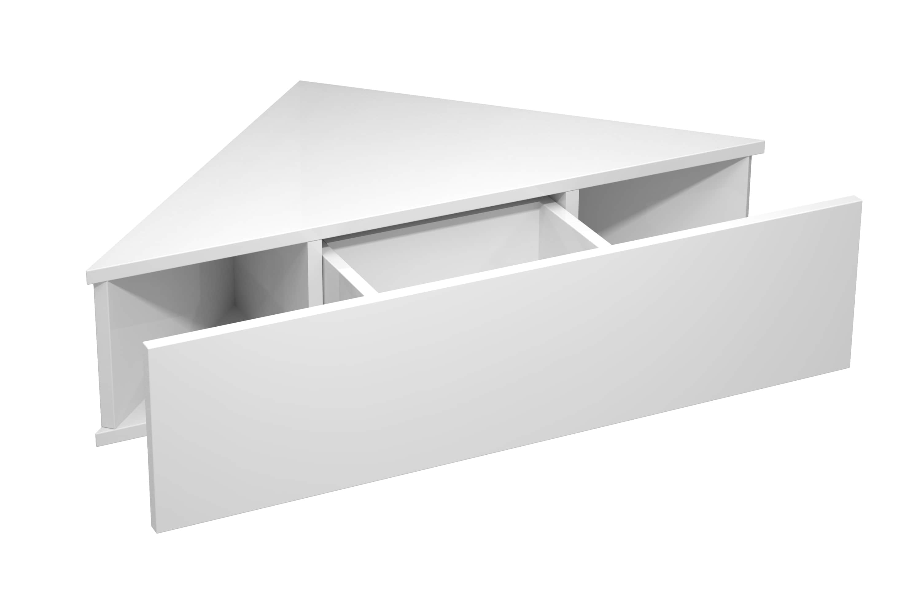 VCM Holz Wandschublade Nachtschrank Wandboard Eckregal Schublade Konsole Nachttisch Usal S
