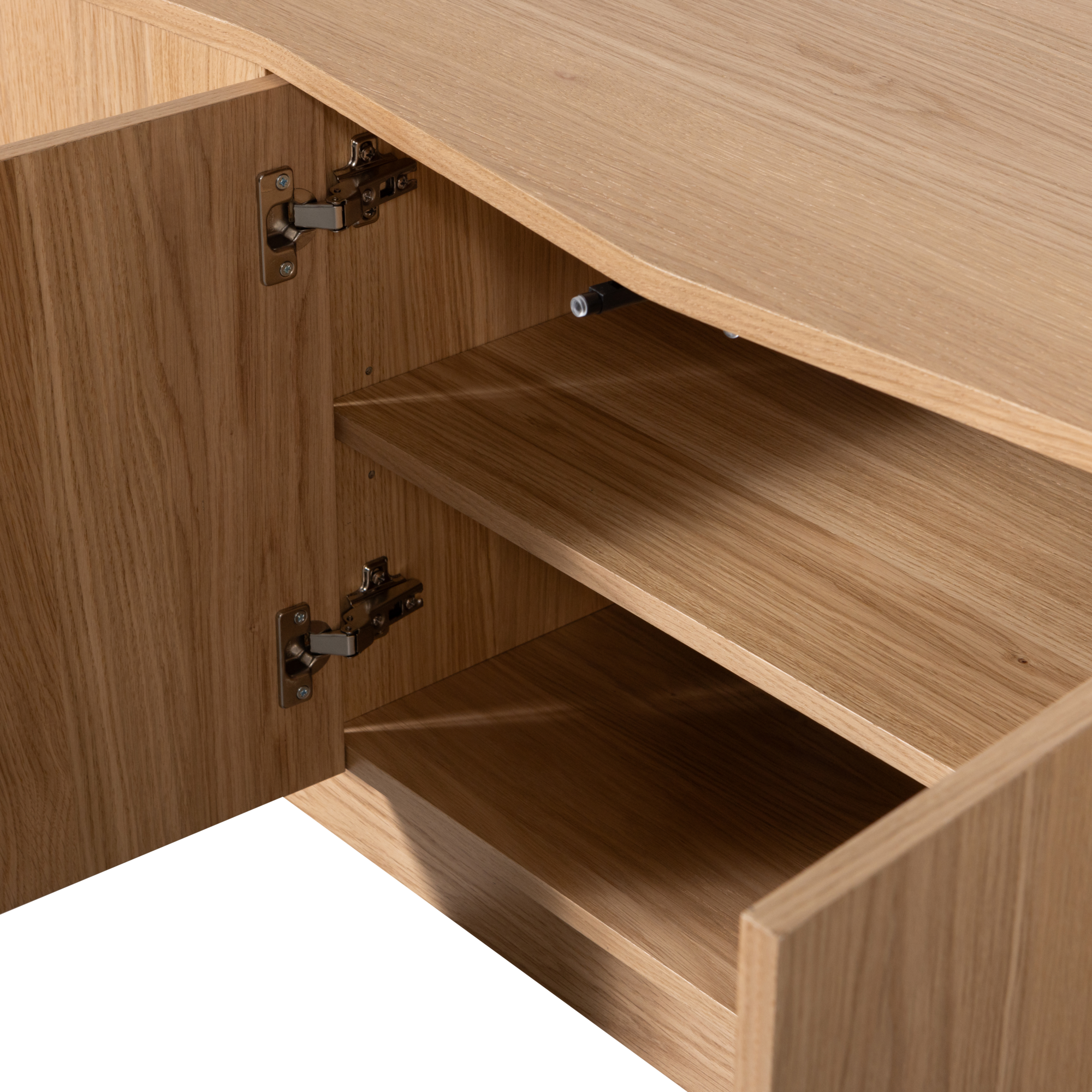 Tv Meubel Zuma 200Cm - Eiken - Transparant Zuma Tv Meubel 200Cm - Eiken - Transparant