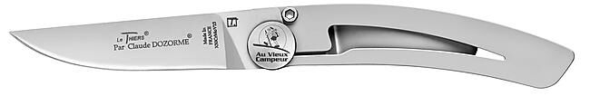 CLAUDE DOZORME - COUTEAU LINER LE THIERS GM POUR AU VIEUX CAMPEUR