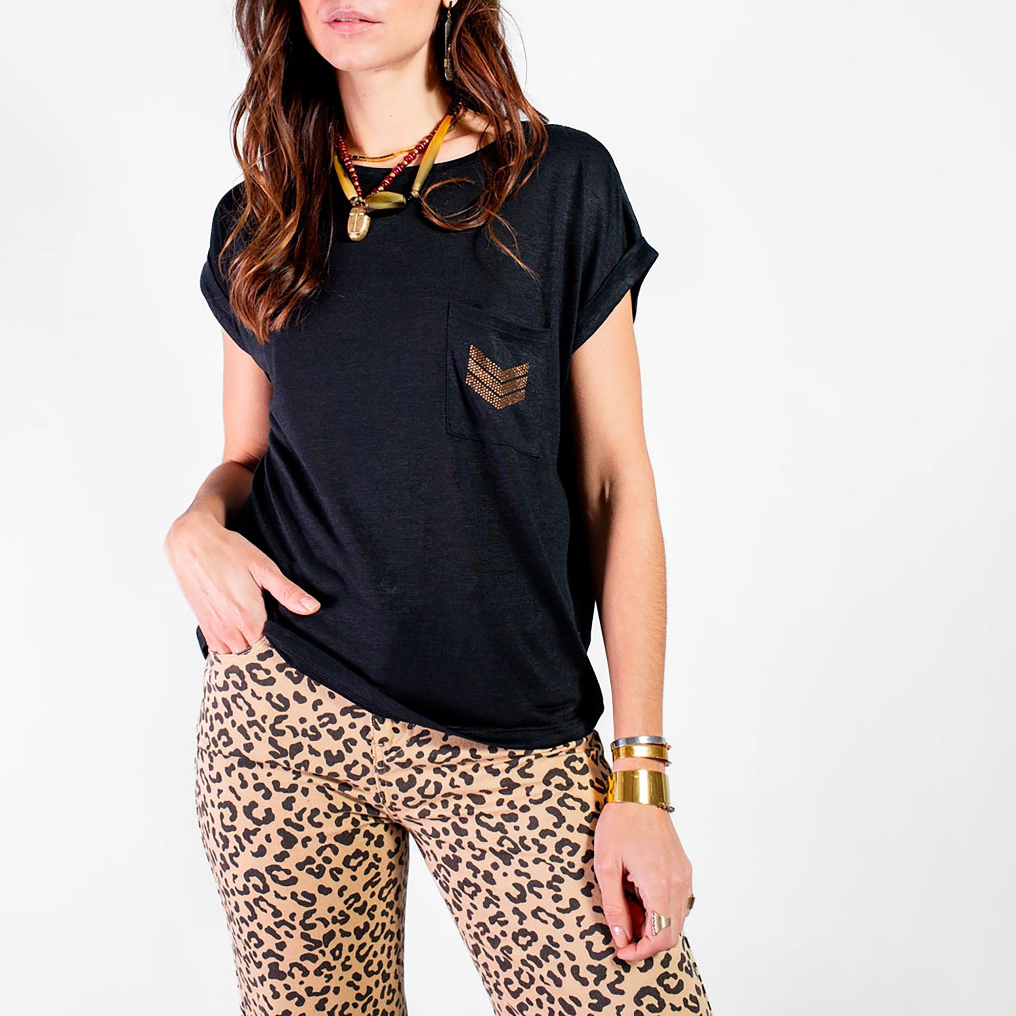 T-shirt Femme noir