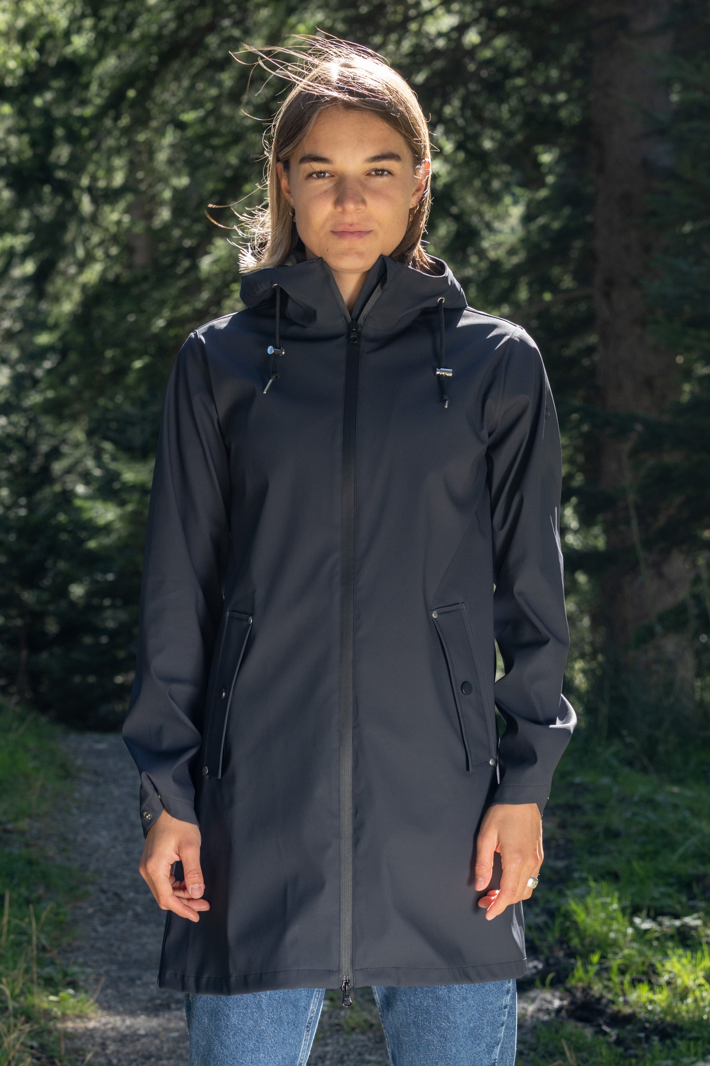 Frauen Regenjacke Saskia dark navy