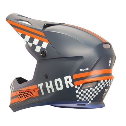 Casque cross Thor SECTOR 2 CMBT 2024 - Bleu / Orange