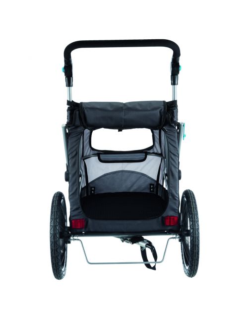 Trixie Fietskar Opvouwbaar - Hondenfietskar - 74x95x103\/143 cm Grijs Zwart Tot 30 Kg Large