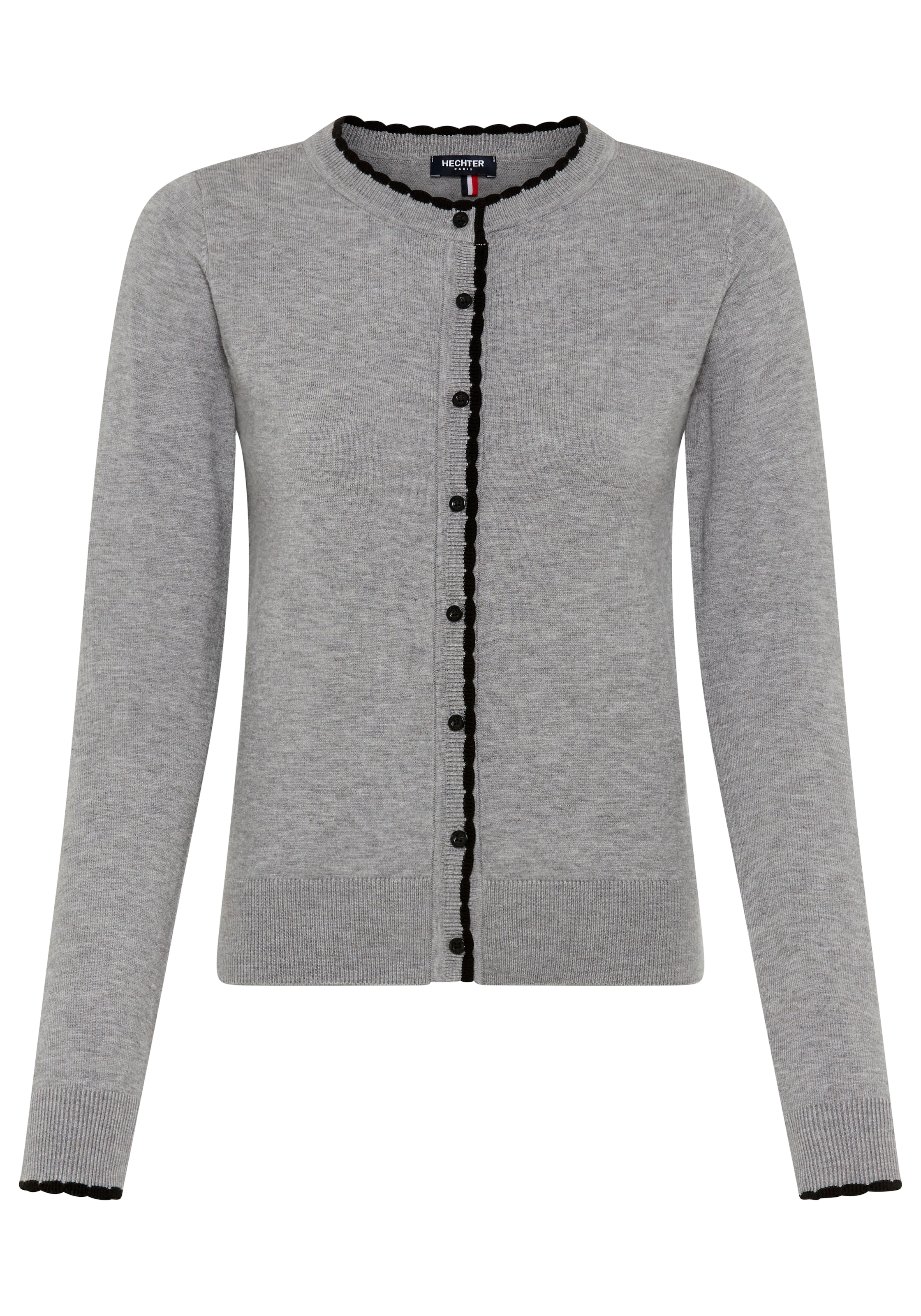 HECHTER PARIS Strickjacke mit Wellenkante - NEUE KOLLEKTION