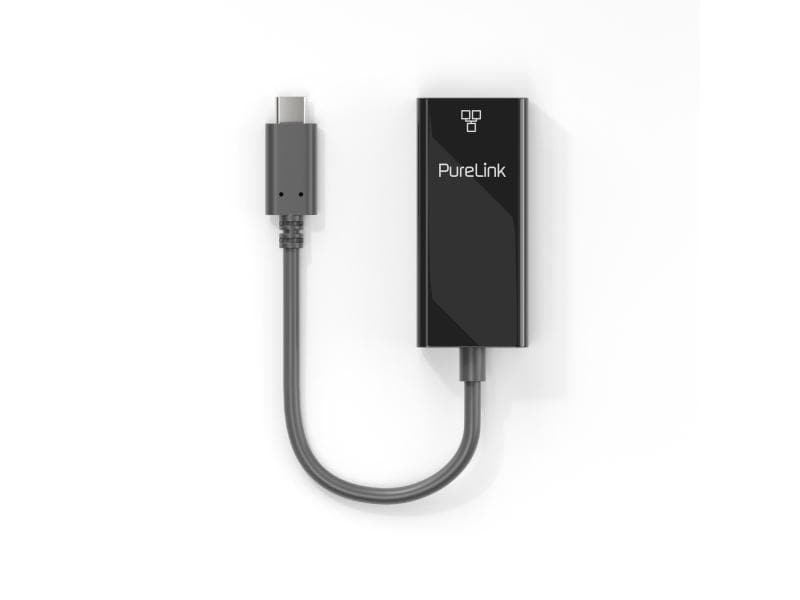 PureLink Netzwerk-Adapter IS261 USB-C - RJ-45, schwarz USB-C Netzwerkadapter 1Gbps LAN