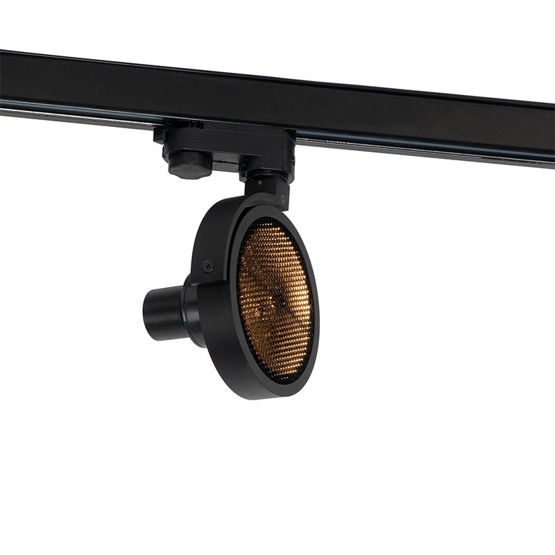 Railspot zwart voor 3-fase rail GU10 111mm - 3-Phase Master Honey