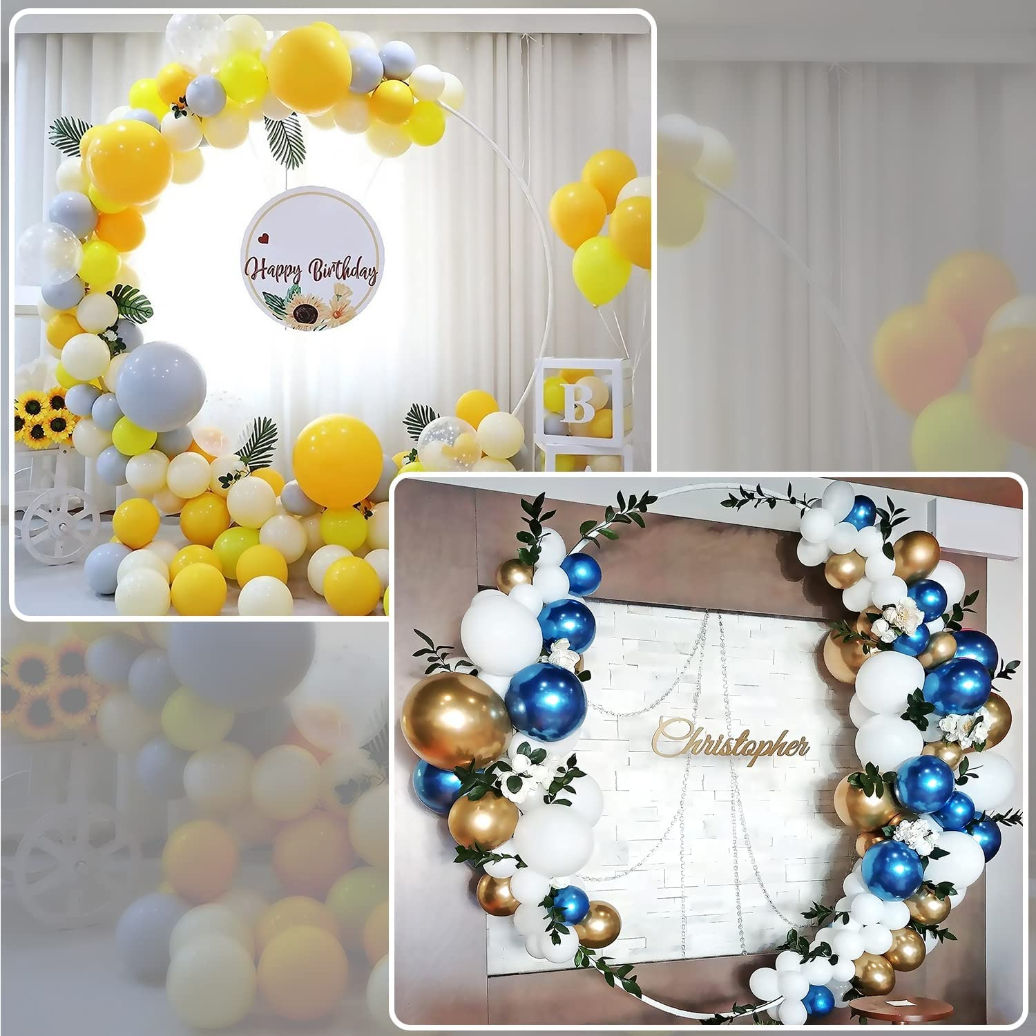 (29-tlg. Set) Ø180cm Luftballon Ständer Halterung - Kreis