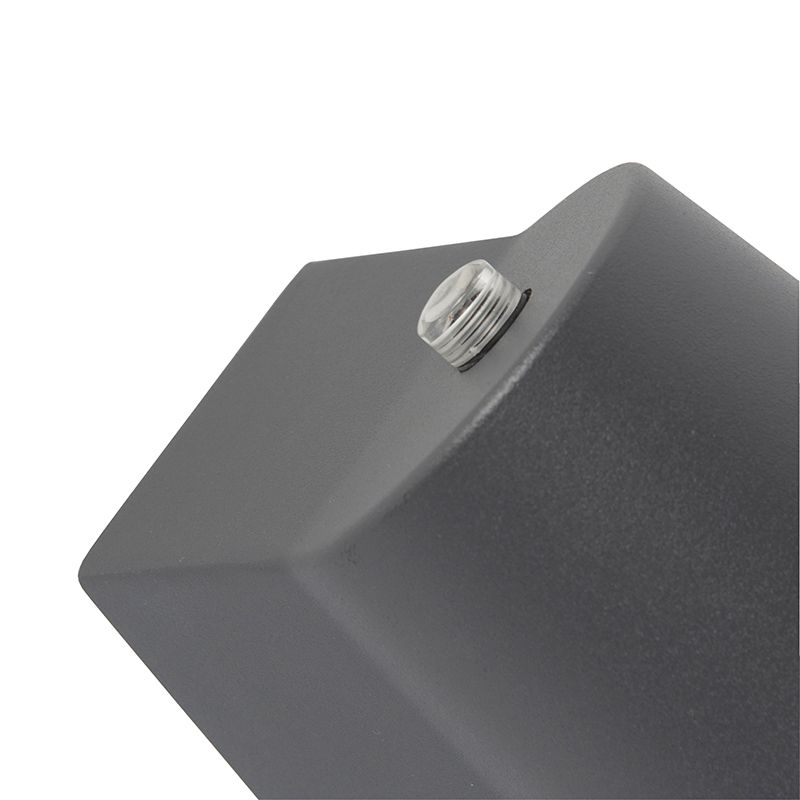 Moderne buitenlamp antraciet incl. LED met schemersensor - Uma
