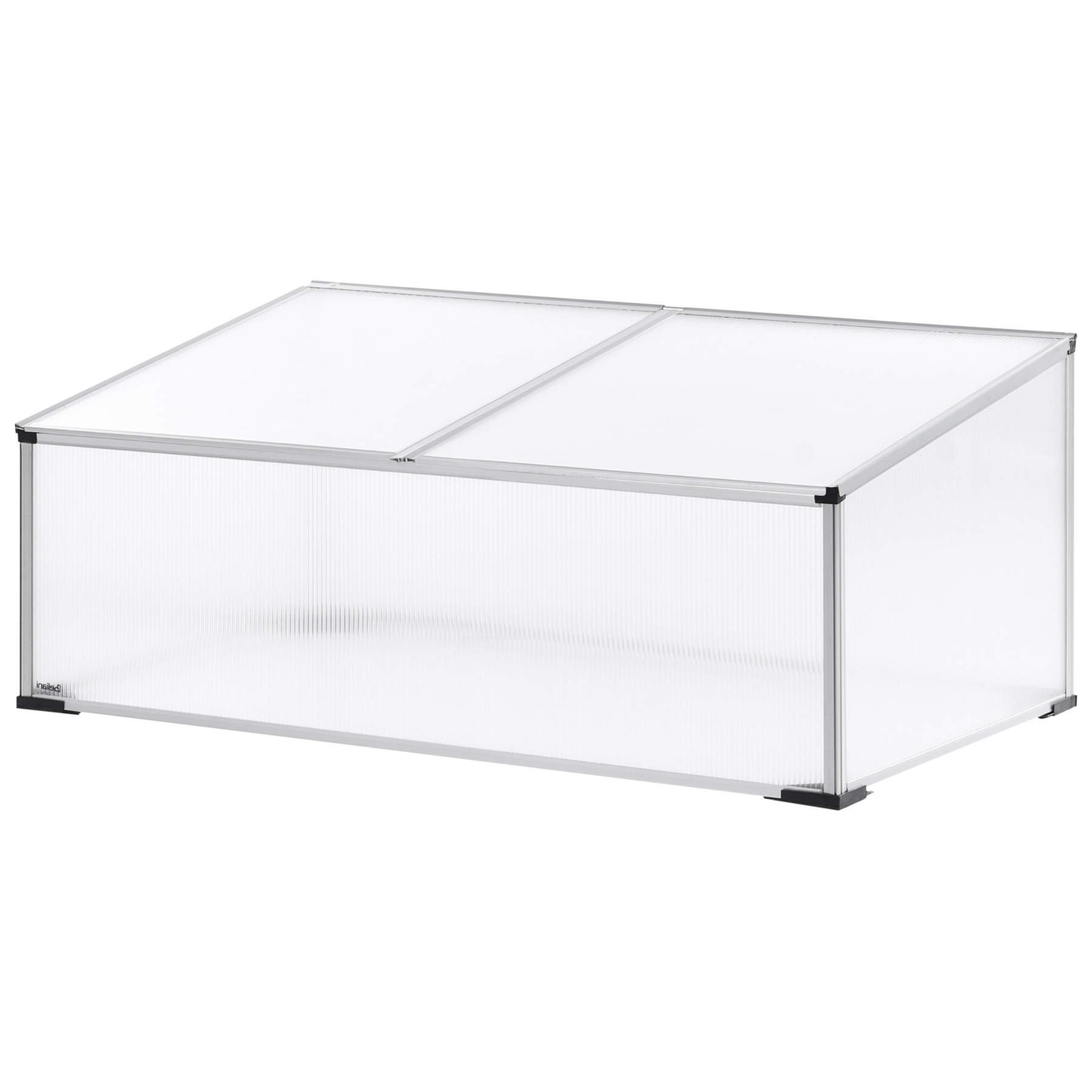 Beliani - SERIFOS - Tuinkas - Zilver - 41 cm - Polycarbonaat