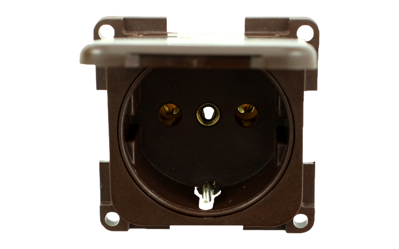 Inprojal System 10.000 Schutzkontaktstecker Steckdose  braun