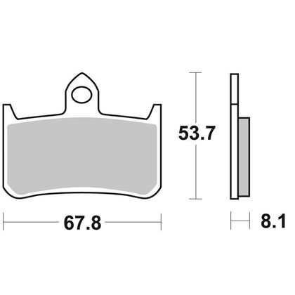 Plaquettes de freins SBS 622HS Sinter Métal Fritté avant