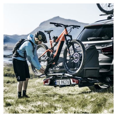 Porte-Vélo sur Boule d'Attelage Thule VeloSpace XT 3 939000 - 3 Vélos Noir Aluminium
