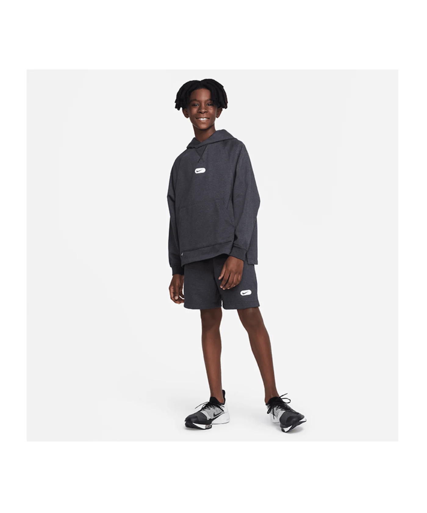 Nike Fleece Trainingsshort Kids Schwarz F010