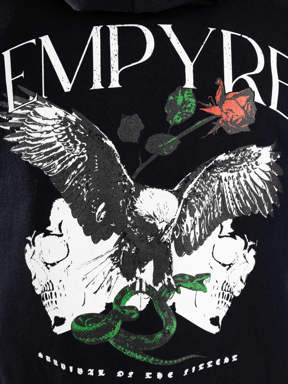 Empyre Contrast Eagle Hoodie black