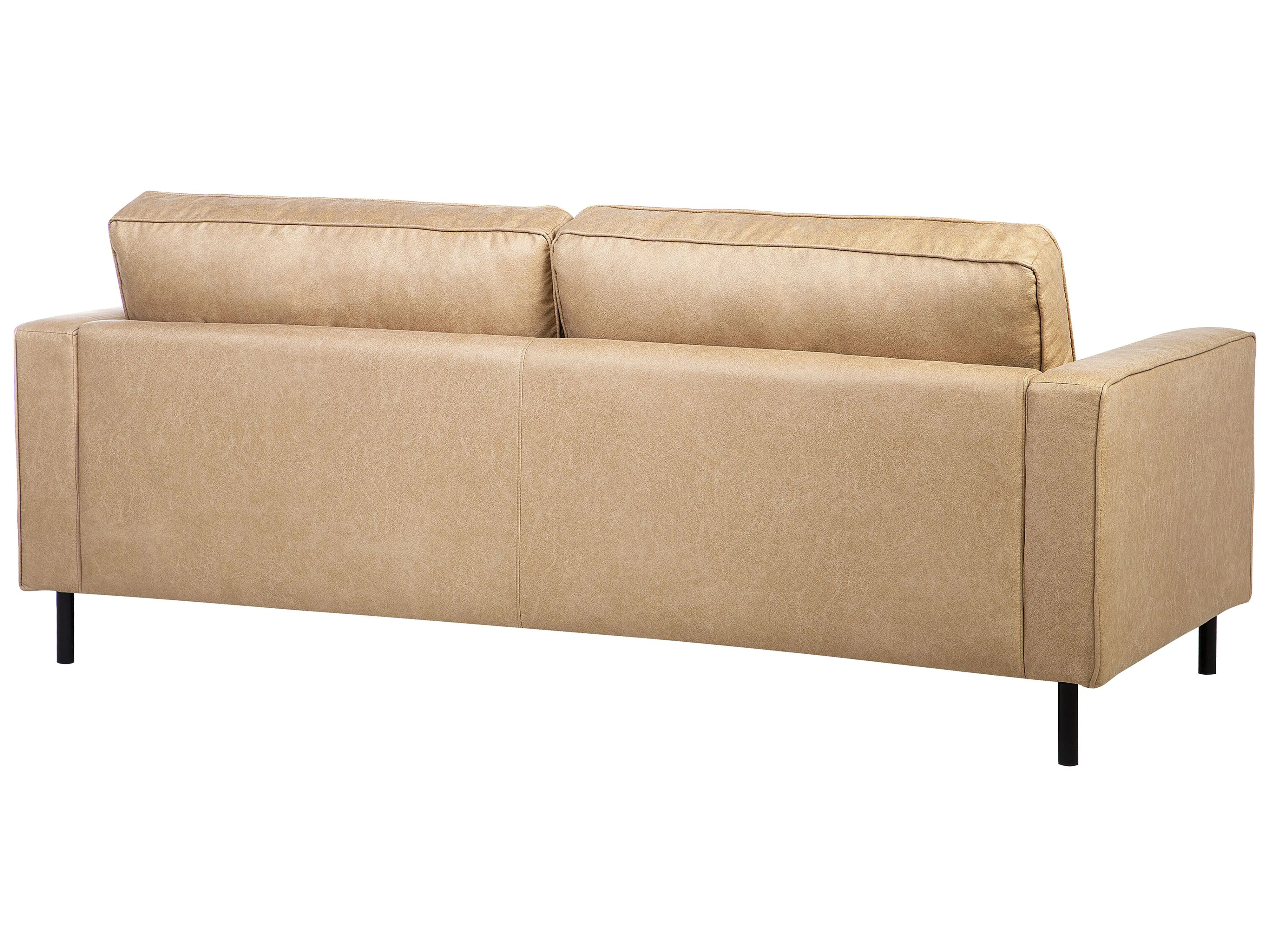 Bank 3-zits SAVALEN Kunstleer Beige