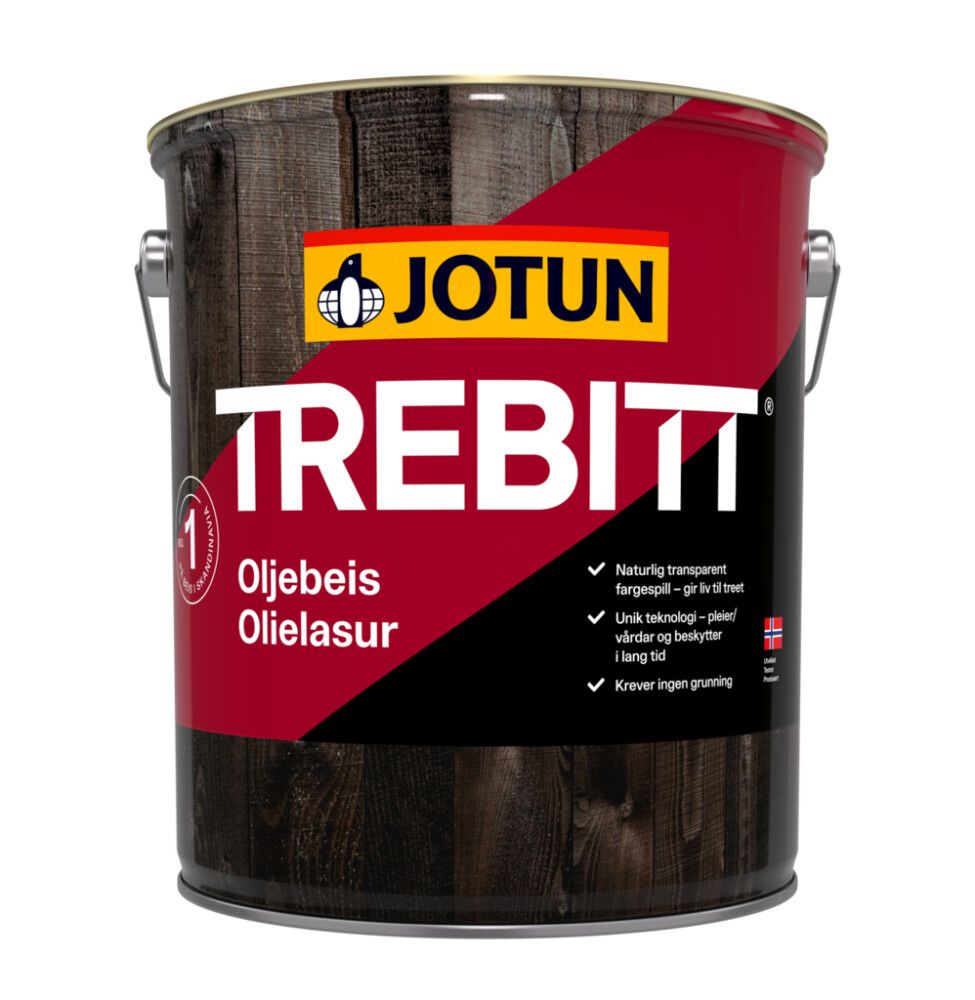 OLJELASUR JOTUN TREBITT SUPERBLANK SETERBRUN 4,5L