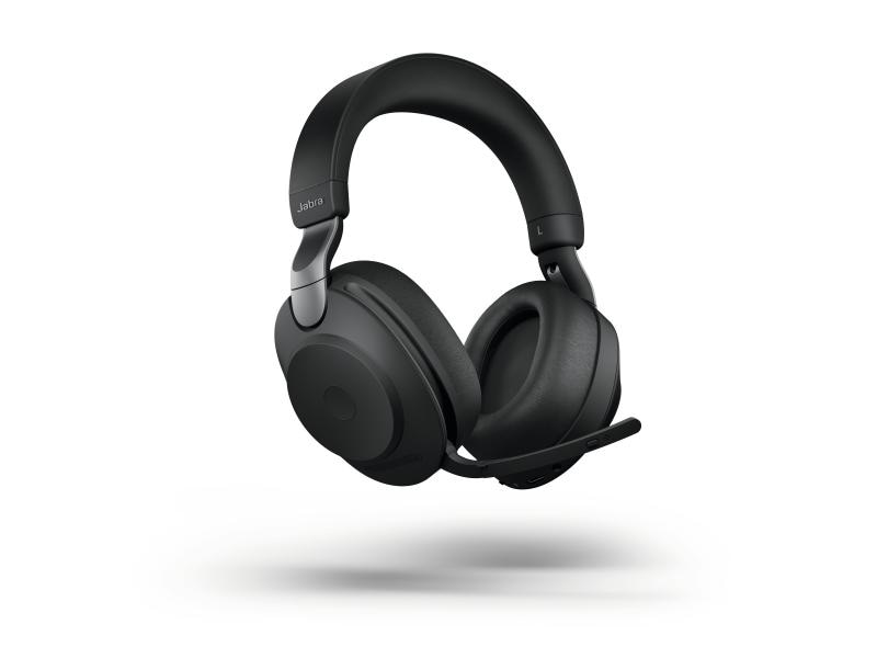 Jabra Headset Evolve2 85 Duo UC Schwarz, USB-C, inkl. Lades Jabra Blueooth Headset mit Active Noise Cancelling