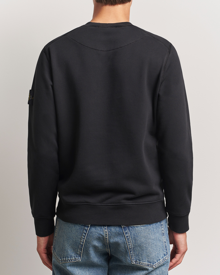 Stone Island Garment Dyed Fleece Sweatshirt Black