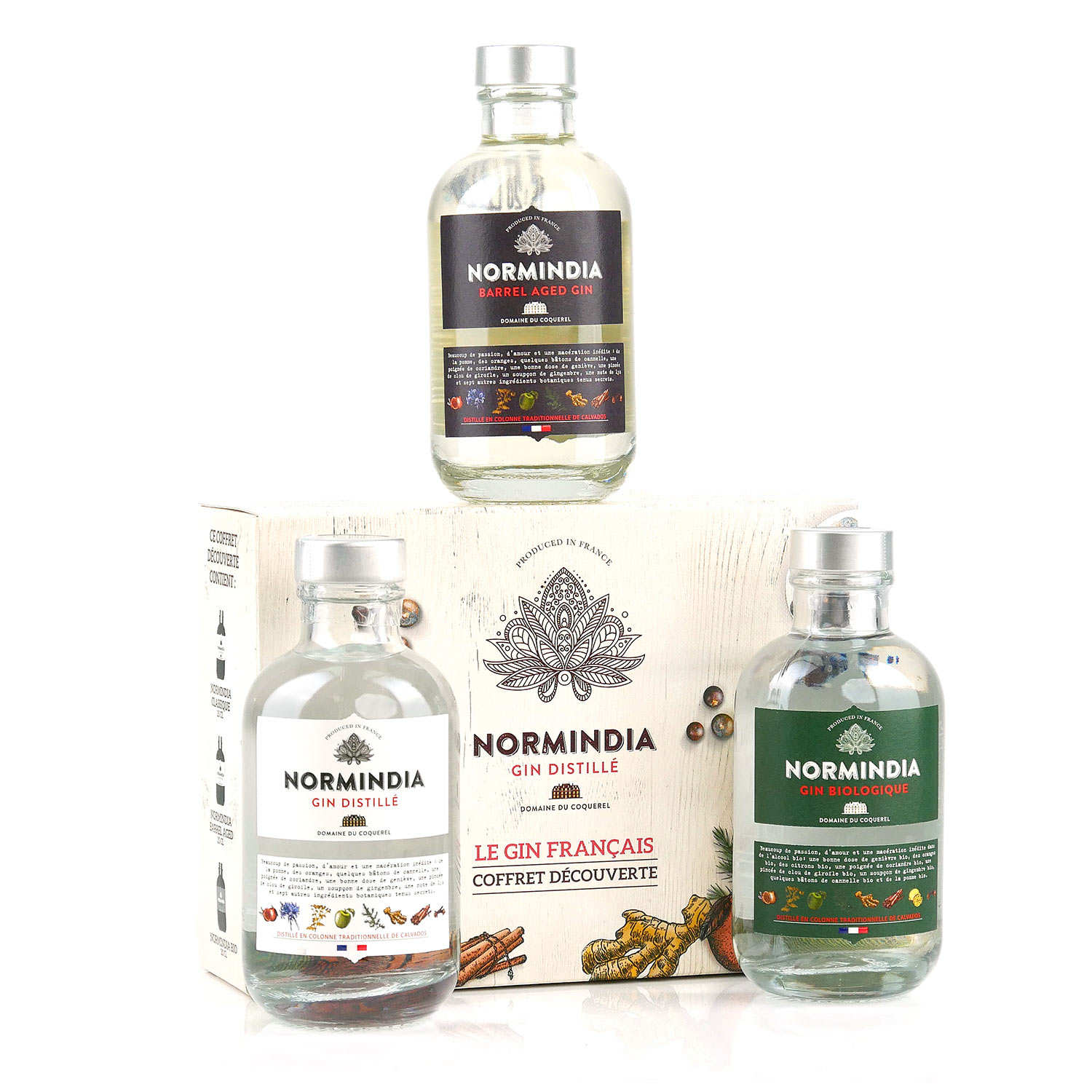 Coffret cadeau Gin Normindia Découverte