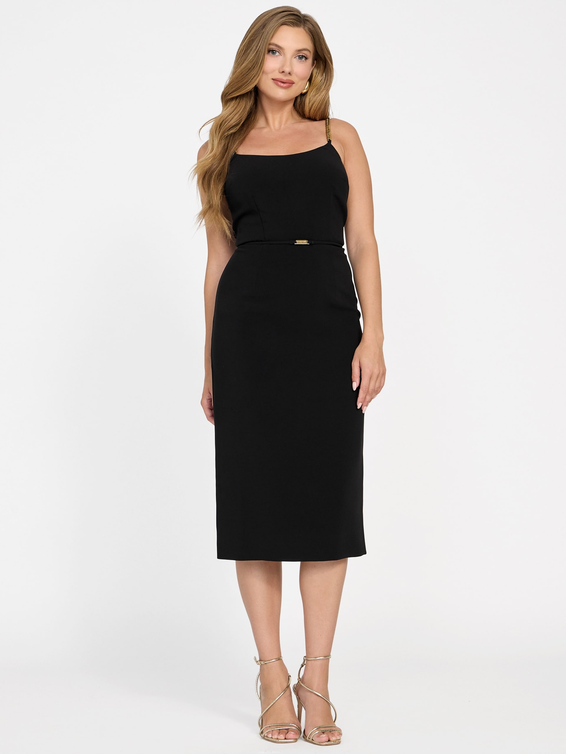 Vestido Eco Ella com Alças em Corrente