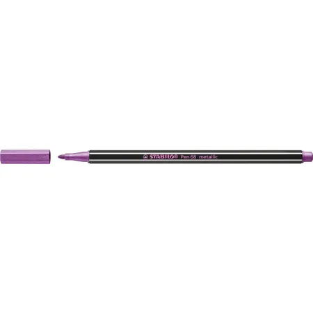 Premium Metallic-Filzstift - STABILO Pen 68 metallic - Einzelstift - metallic rosarot