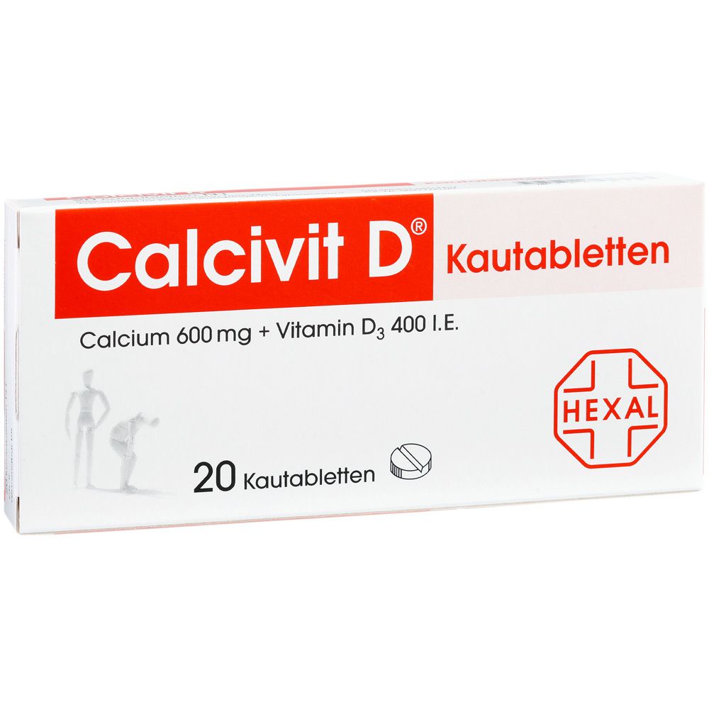 Calcivit D® Kautabletten, 600 mg/400 I.E.