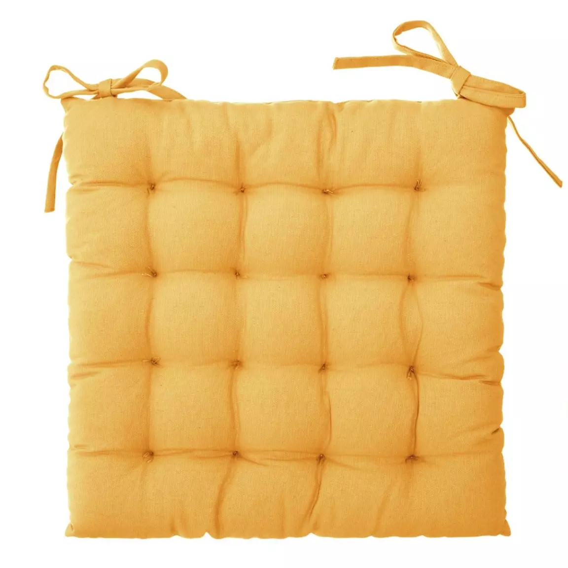 Coussin de chaise carré (38 x 38 cm) Otto Jaune ocre