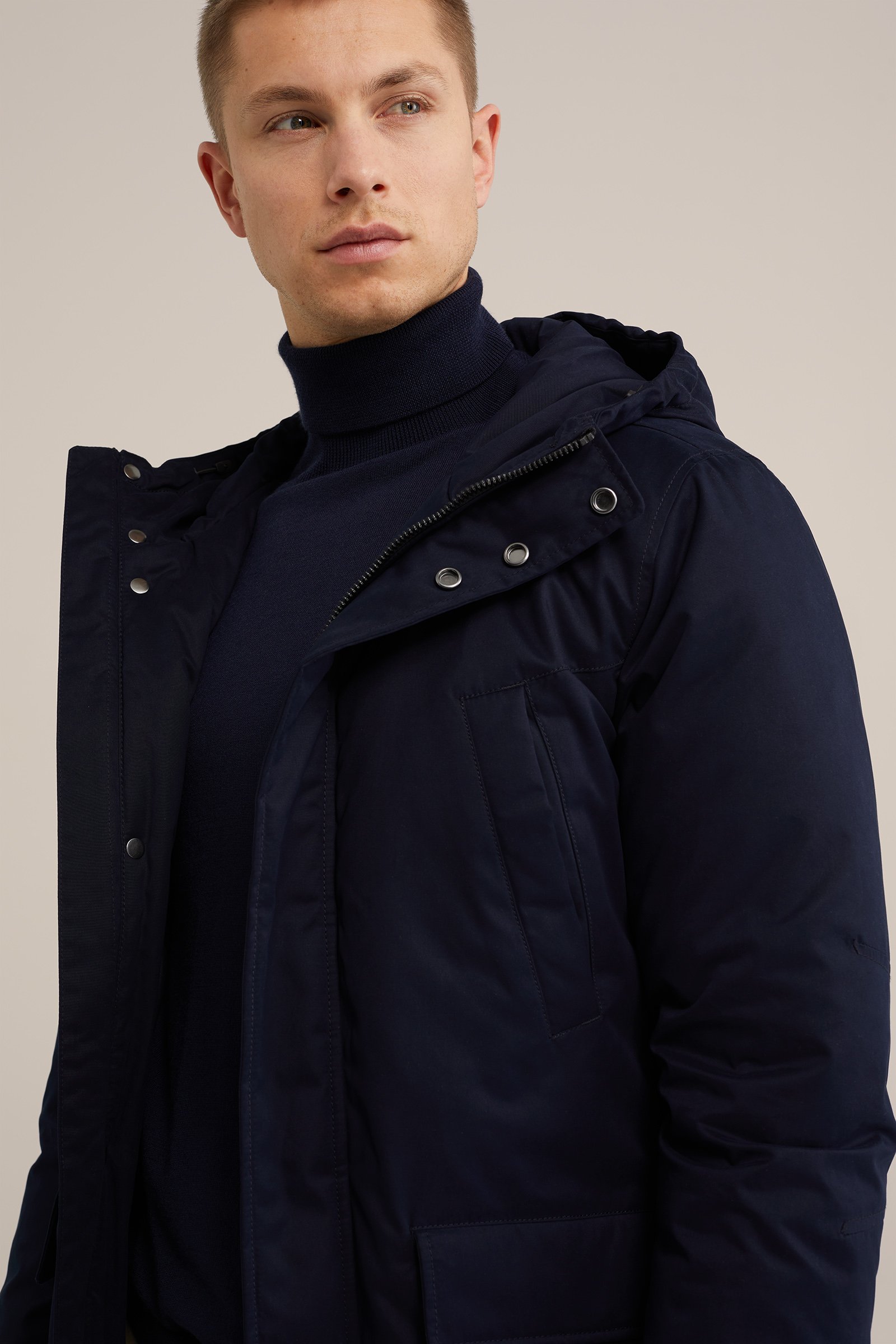parka jas WE Fashion Donkerblauw