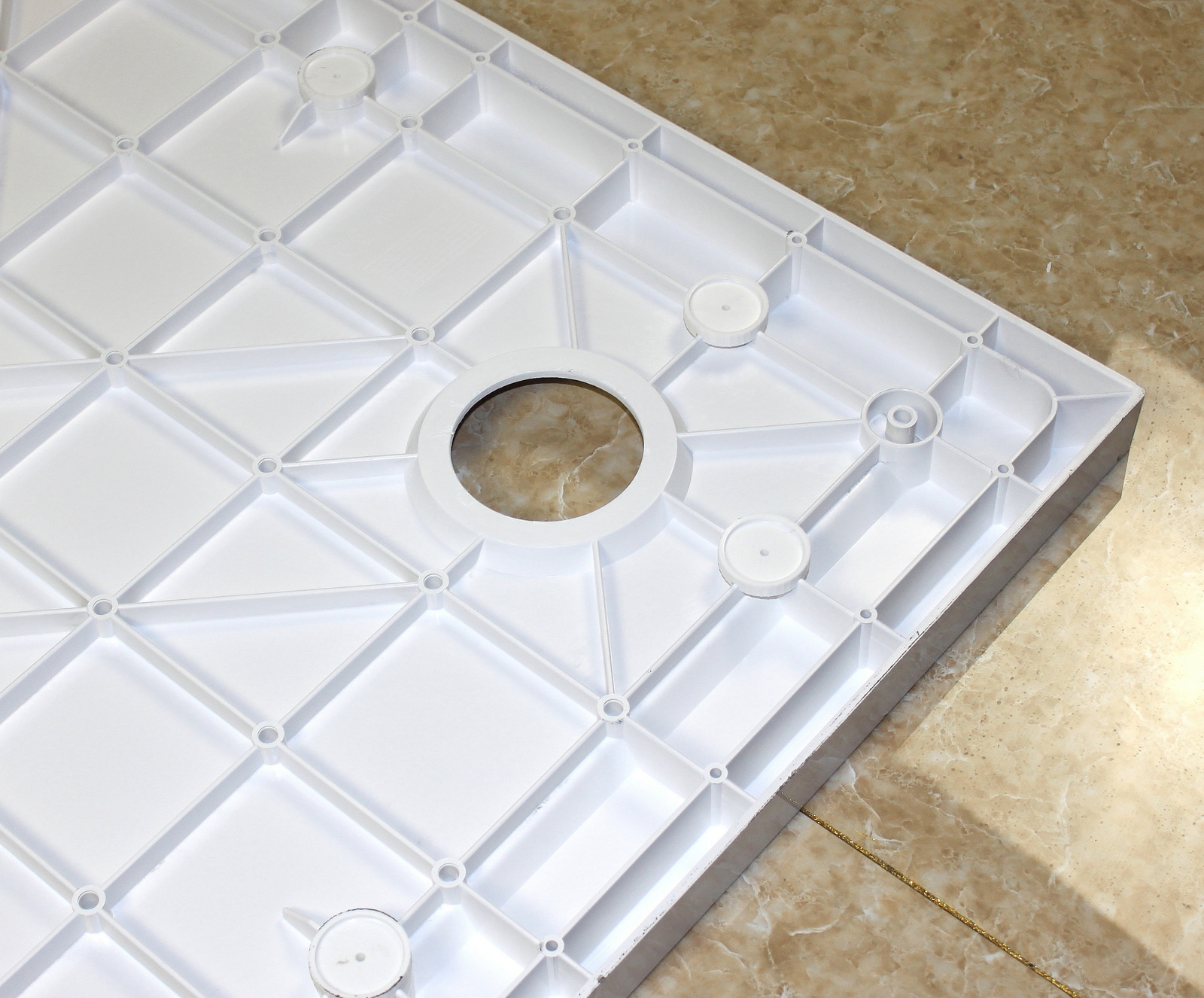 Mueller Mannheim luxe douchebak vierkant 90x90x4cm wit