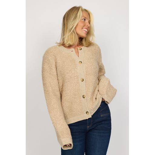 2-Biz Liw Cardigan, Sand, M