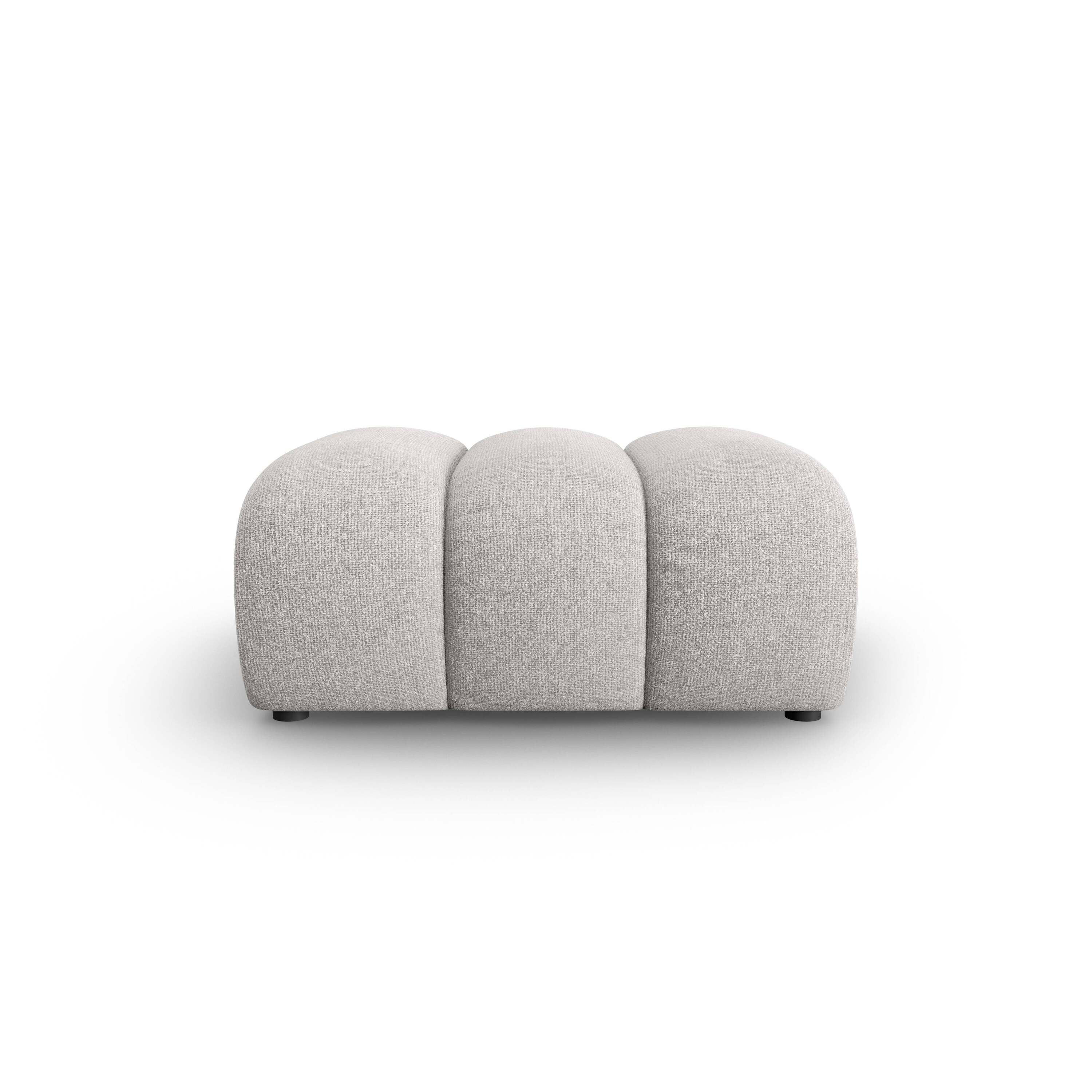 Micadoni Lupine Hocker - Chenille - Lichtgrijs