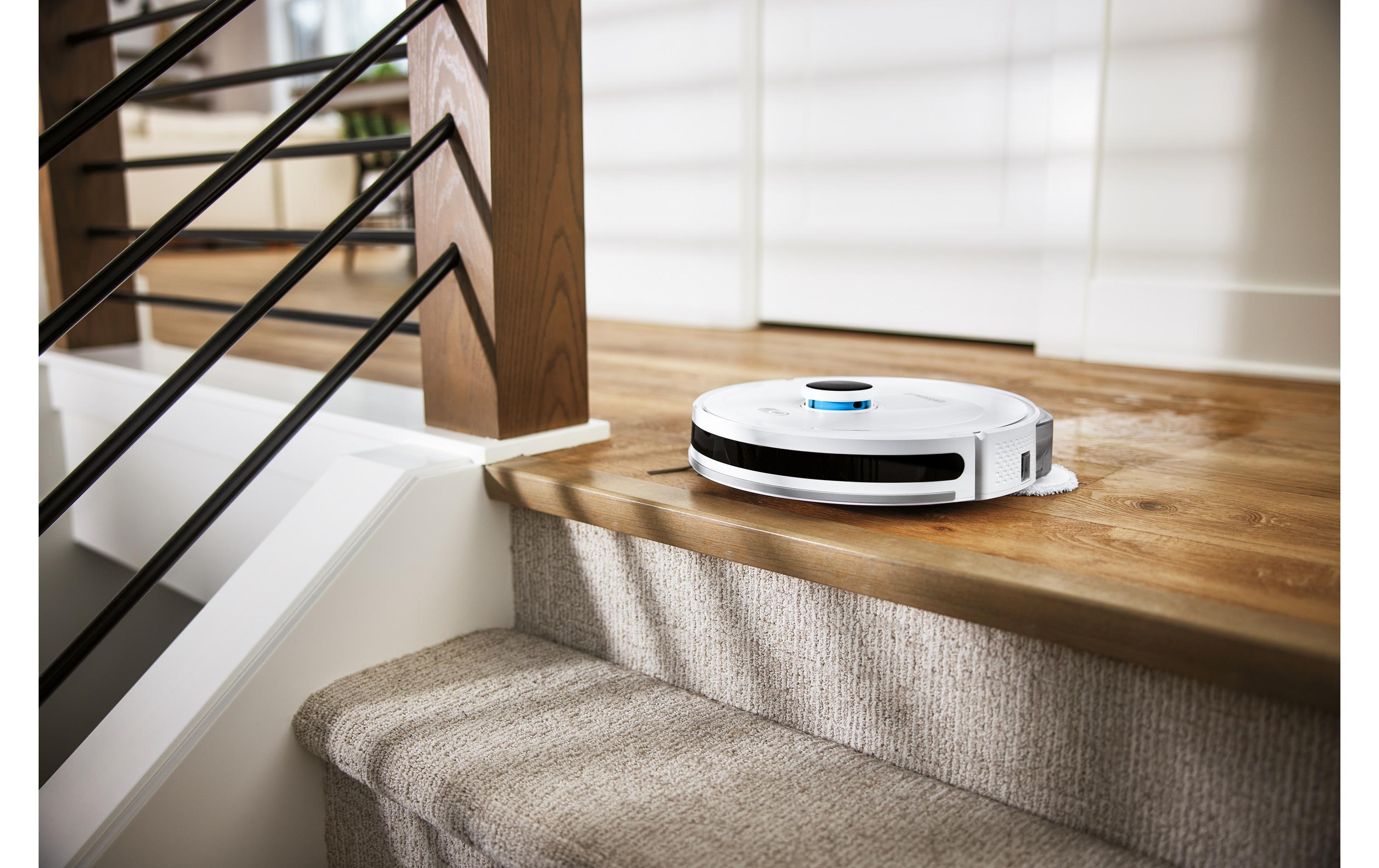 Saug- und Wischroboter Spinwave Robot R5, Schwarz/Weiss<br>Roboterstaubsauger für Saugen – und Wischen