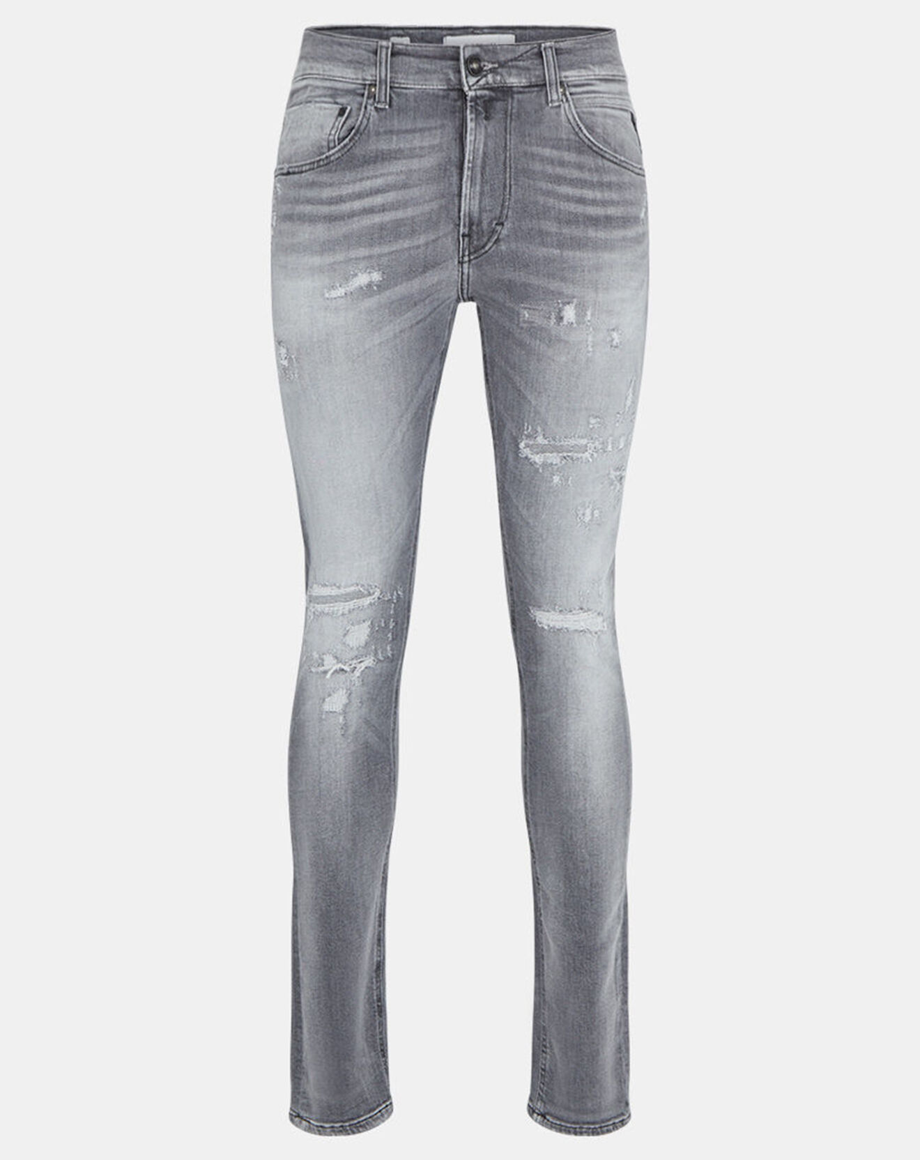 Replay Jean en Coton Bio Replay Aged Eco gris moyen