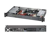 Supermicro SC504 203B - Rack-monterbar 1U - mini ITX - non-hot-swap 200 Watt - sort