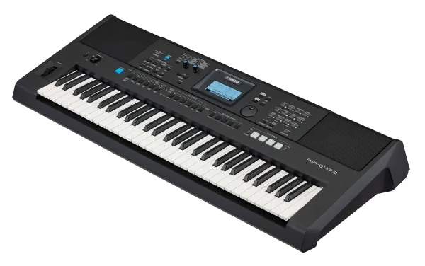 Yamaha PSR-E473, Digital synthesizer, Kor, Efterklang, 16 Bit, Sort, LCD, Vekselstrøm