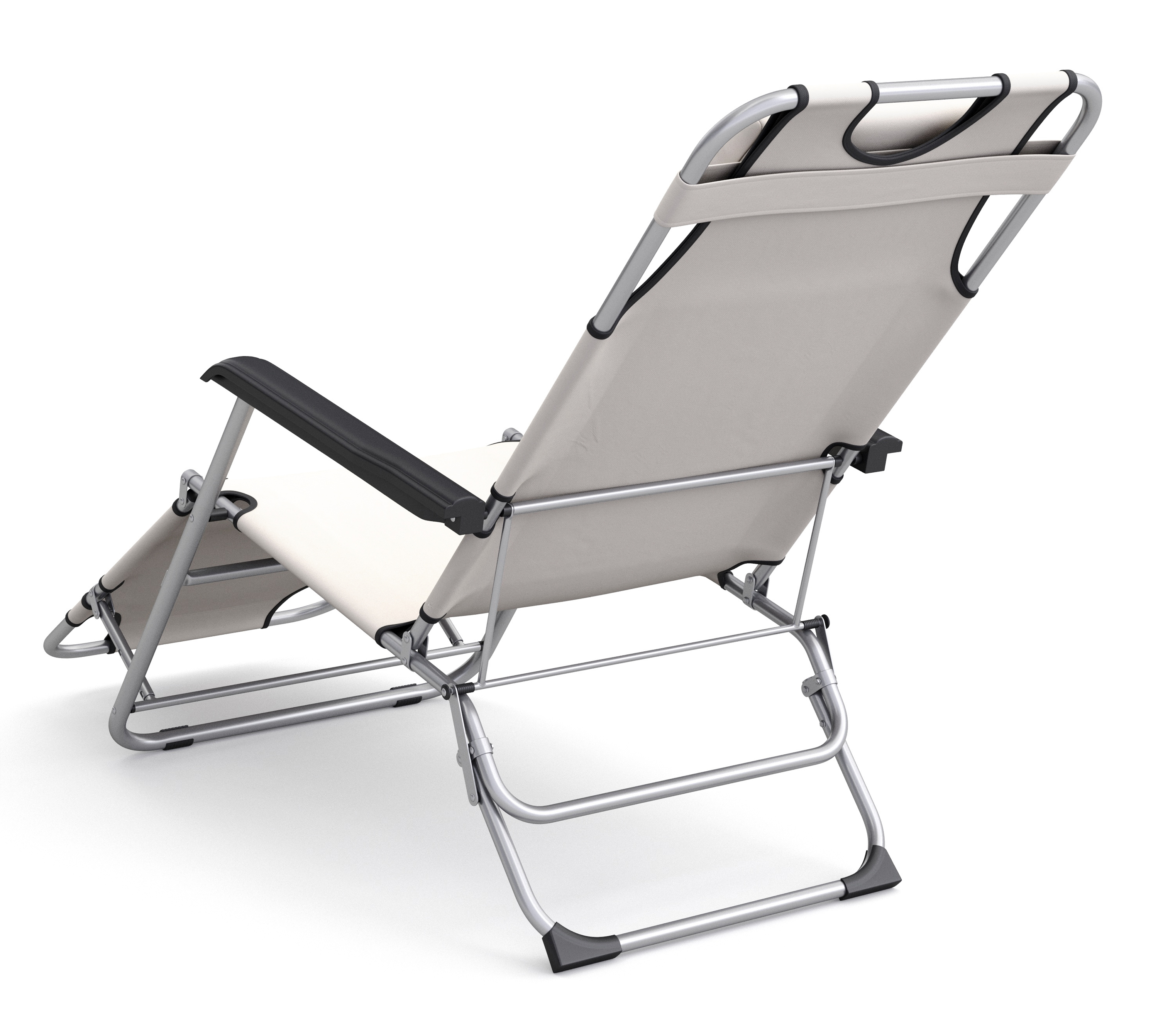 Liegestuhl Campingstuhl beige