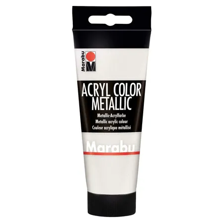 Marabu Acryl Color, Metallic-Weiß 770, 100 ml