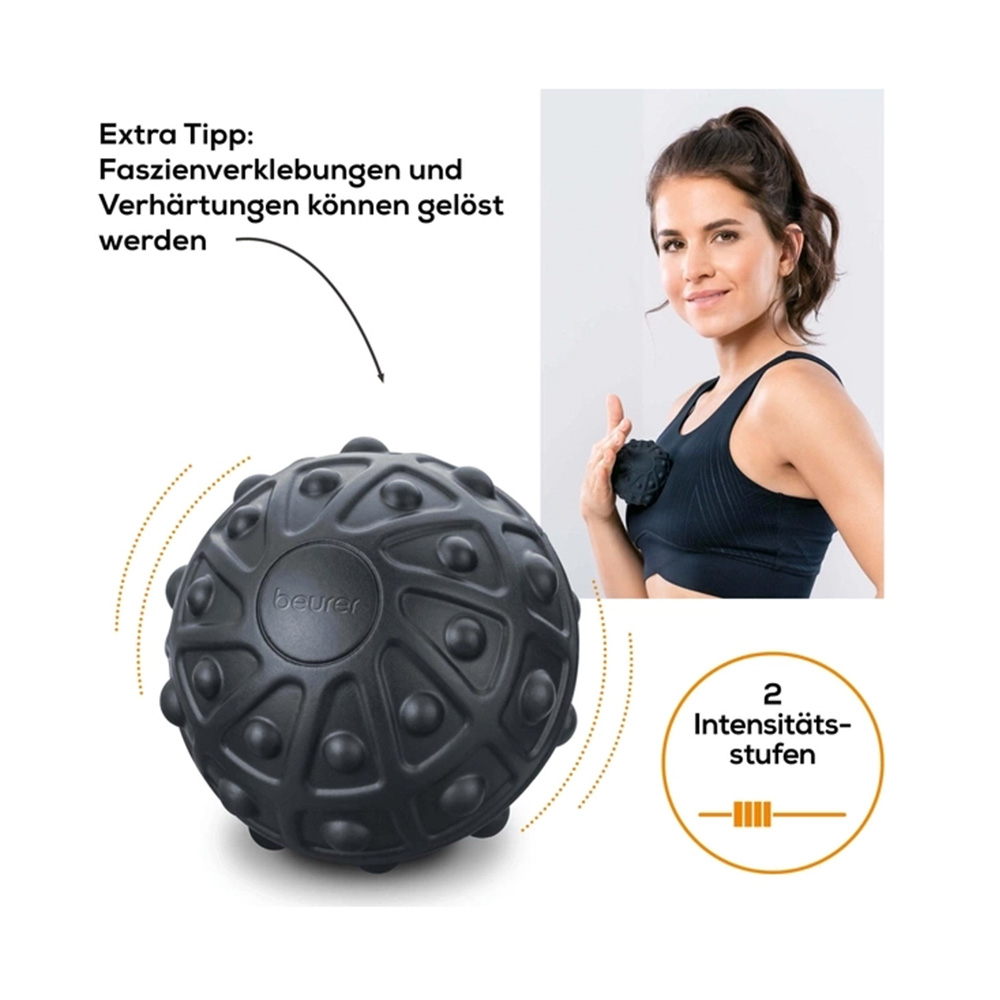 MG 10 Massageball mit Vibration Triggerpunkt Massage Tool (64814) - Schwarz
