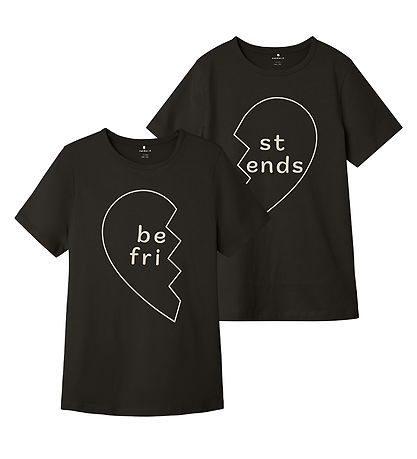 Name It T-shirt - NkfOfreind - 2 pak - Blåck