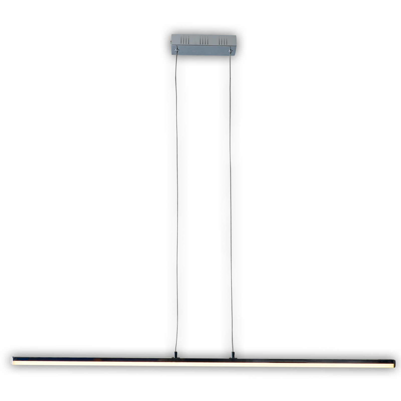 LED-Pendelleuchte BEAM - stahl-blank - 100 cm