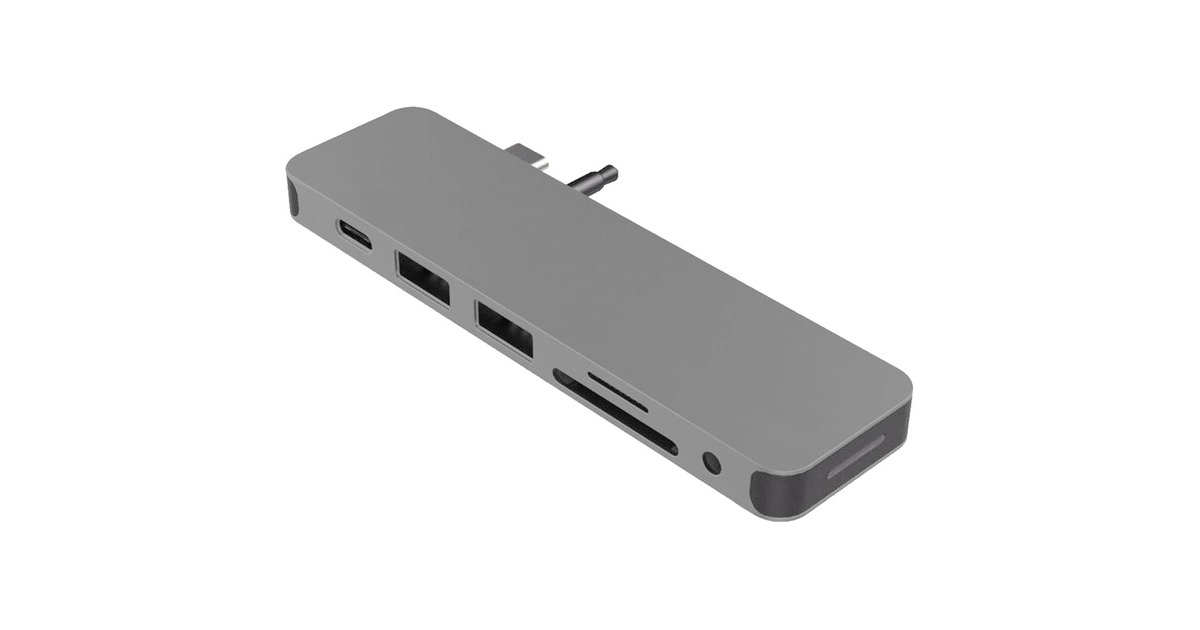HyperSOLO 7-in-1 USB-C Hub dockingstation  (Donkergrijs)