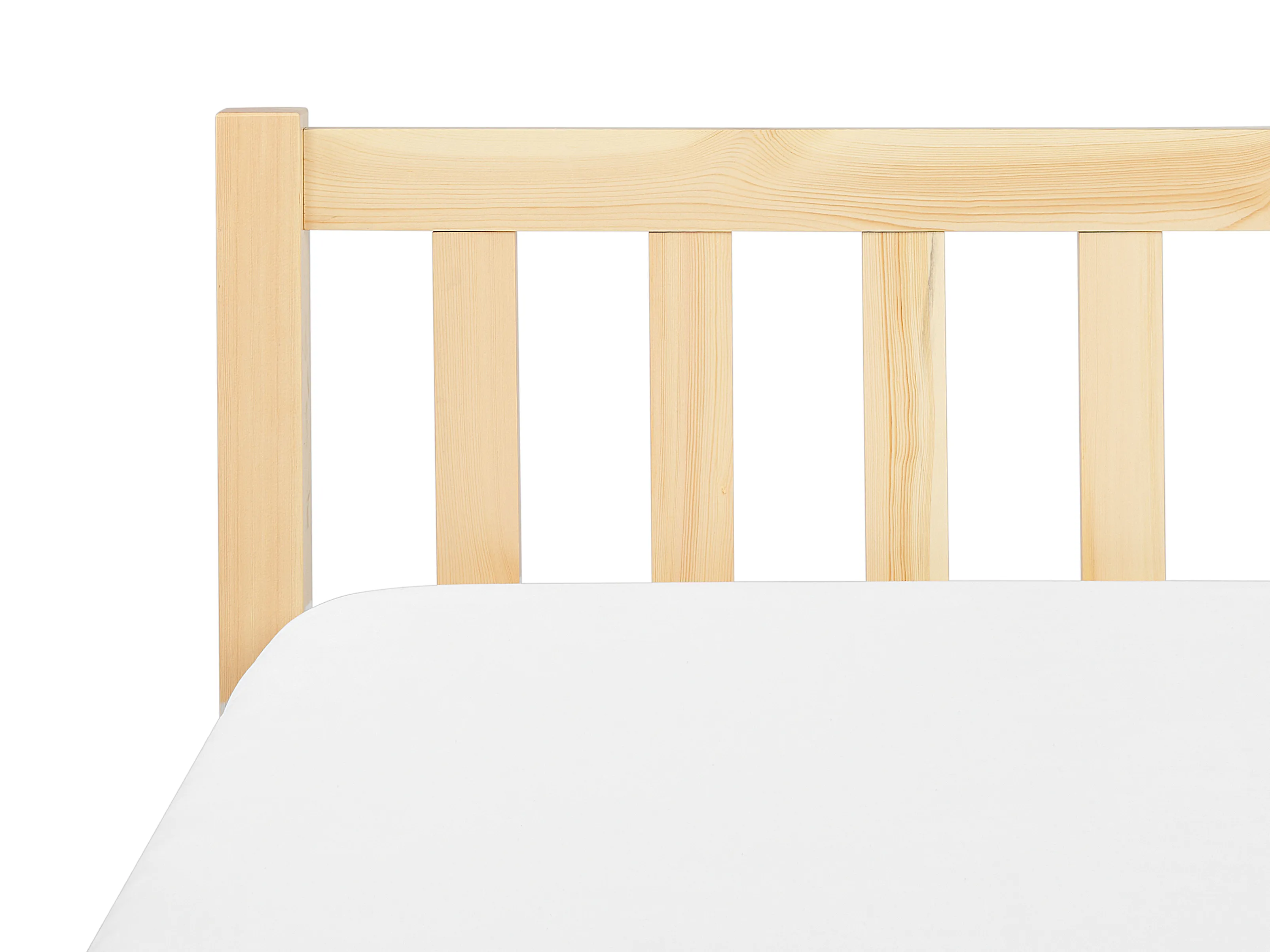 Bed Dennenhout FLORAC 90 x 200 cm Lichtbruin