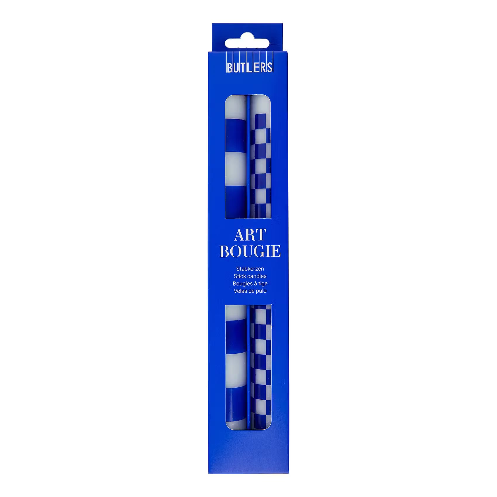 ART BOUGIE Stabkerze Checker 2er Set