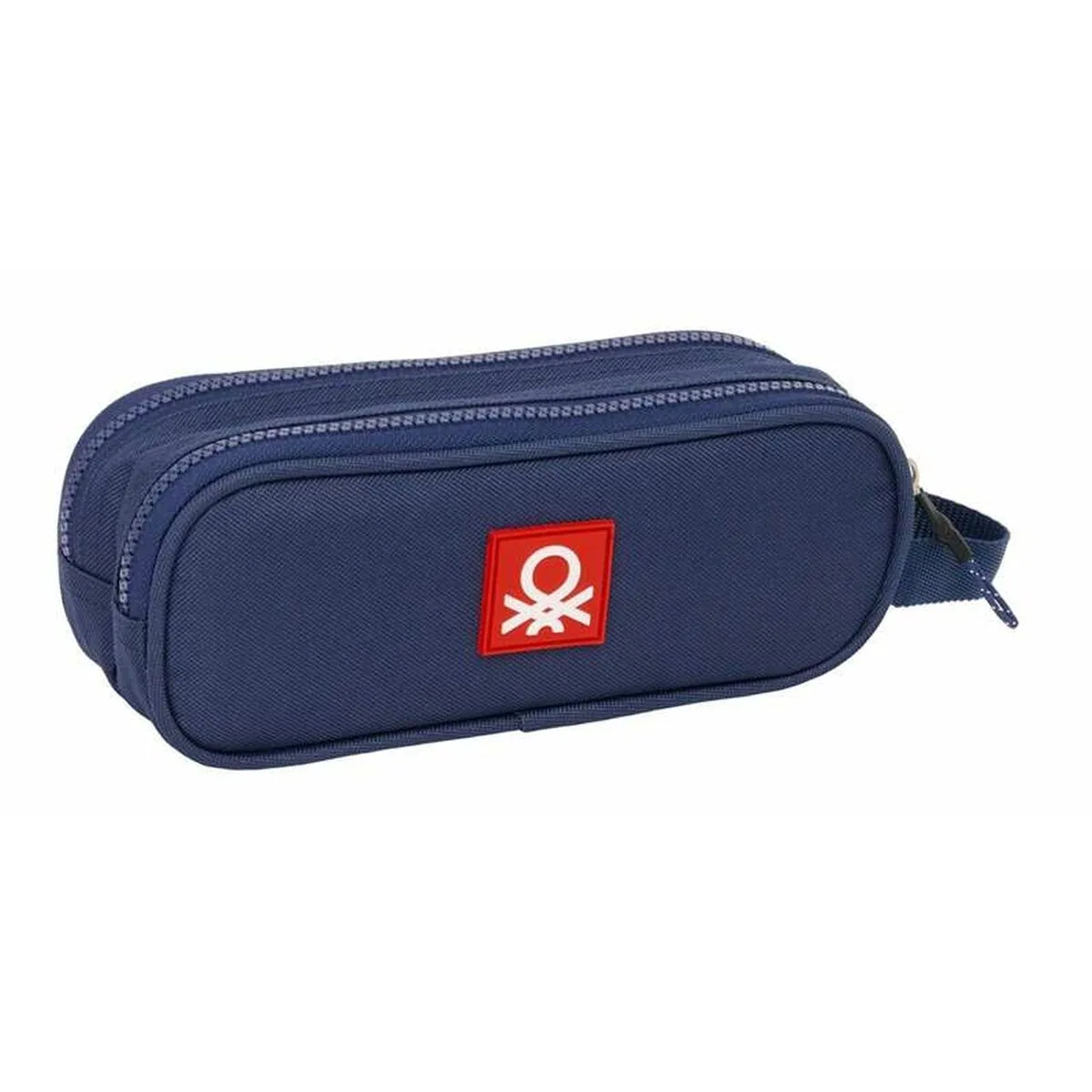 Benetton Trousse Fourre-Tout Double Rouge/Vert