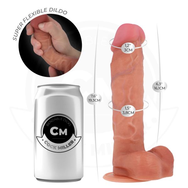 Cock Miller Dildo Articulável Hiperrealista 19,3 cm