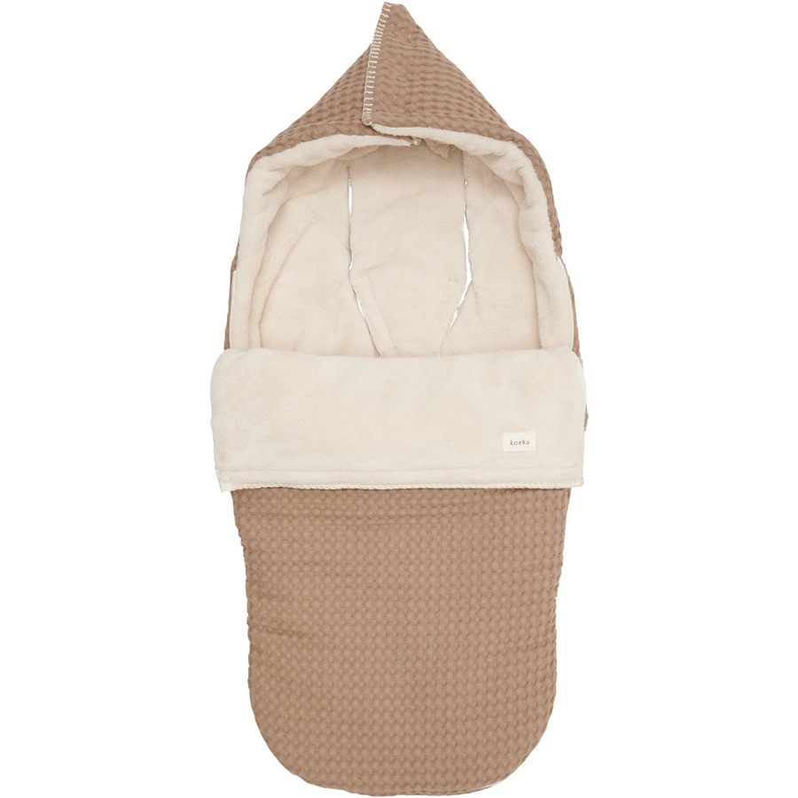 koeka Buggy Fußsack Plüsch Oslo braun