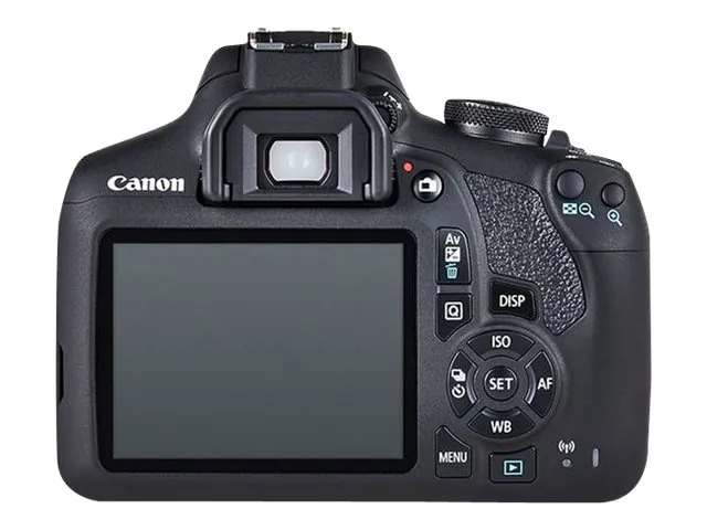Canon EOS 2000D - Digitalkamera - SLR - 24.1 MP - APS-C - 1080p / 30 fps - 3x optisk zoom EF-S 18-55 mm III og EF 75-300 mm III objektiver - Wi-Fi, NFC