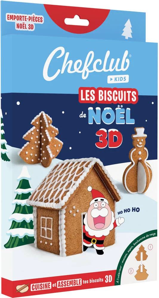 CHEFCLUB KIDS - EMPORTE PIECES LES BISCUITS DE NOEL 3D