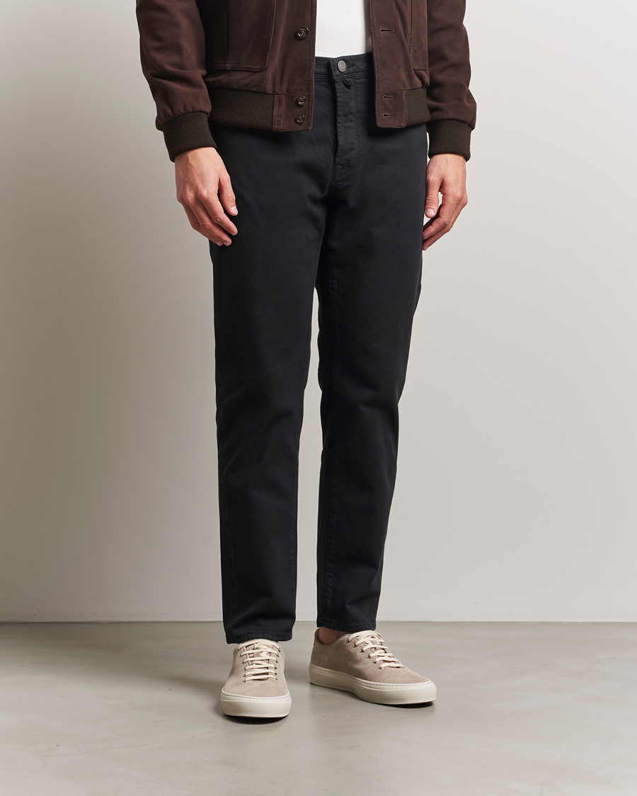 Incotex 5-Pocket Cotton Stretch Pants Black
